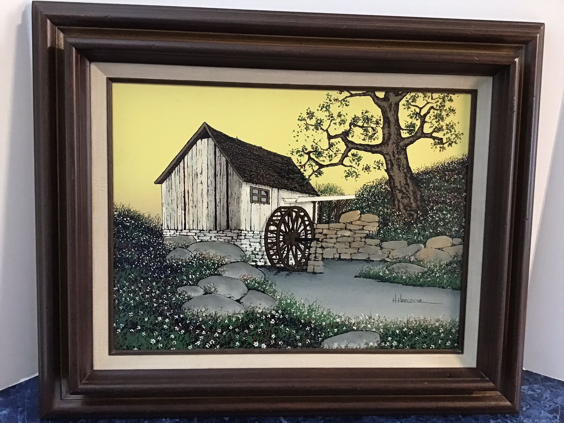 Hargrove signed paining the old Mill 22 x 18. Excellent condition.