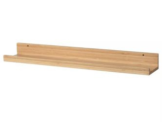 New IKEA Picture Ledge Bamboo MALERAS 29 1/2" Wall Floating Shelf
