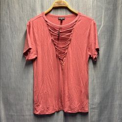Express Cut Out Short Sleeve T-Shirt size XS NWT
