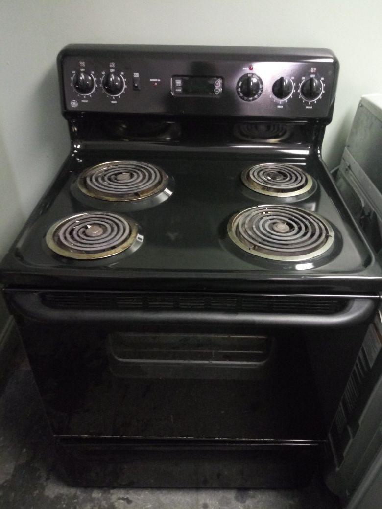 G.E. BLACK COIL TOP STOVE for Sale in Wake Forest, NC OfferUp