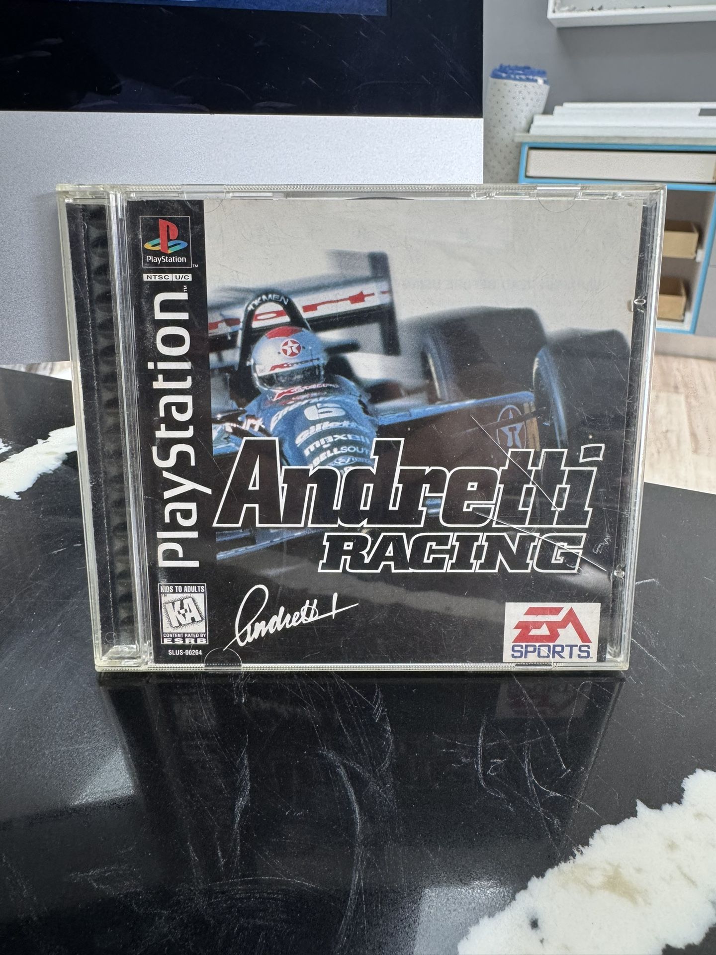 PlayStation 1 video game, Andretti Racing.  