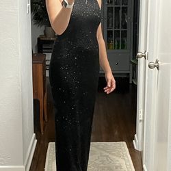 Beautiful Beaded Black Dress
