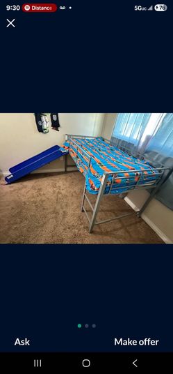 Twin loft Bed  with slide