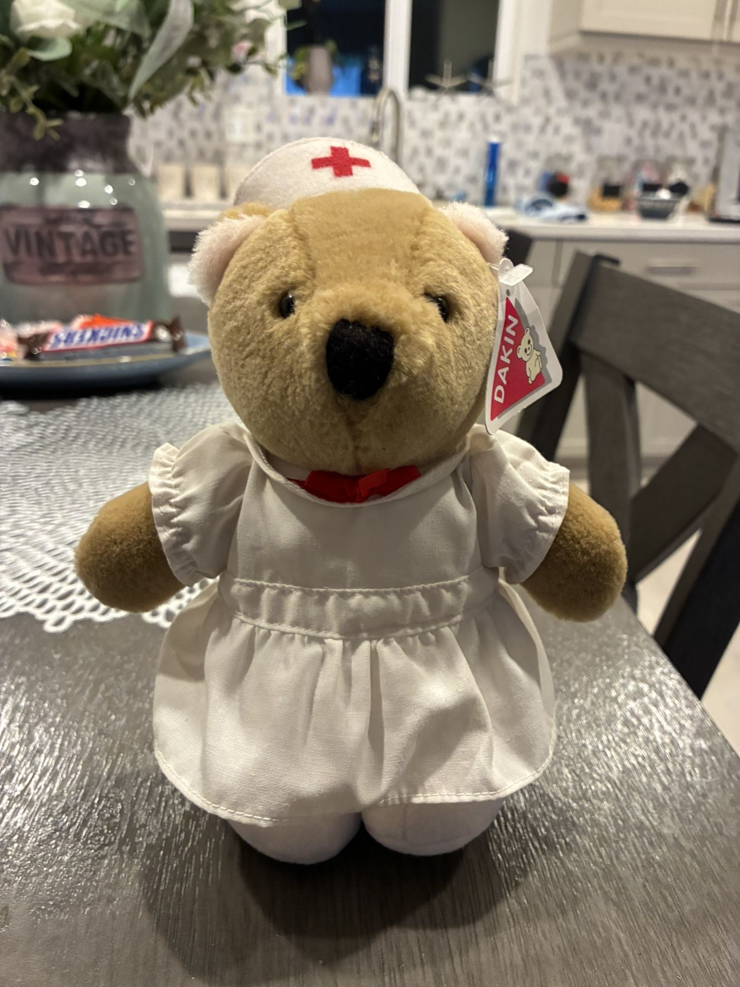 Nurse Teddy Bear , Stands Up Alone 