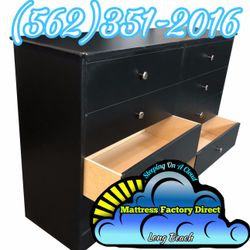 Night Black 8 Drawer Chest New