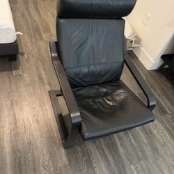 BLACK Leather armchair
