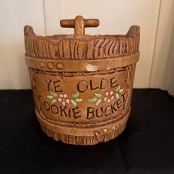 Vintage Winton Barrel Cookie Jar