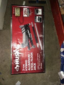 Husky 3 Ton Aluminum Steel floor Jack