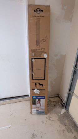 Standard size 80-in door large pet door for slider