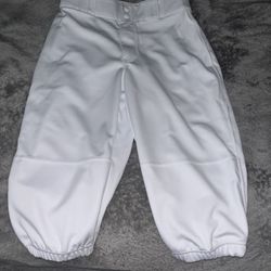 White Baseball Pants (adult Small)