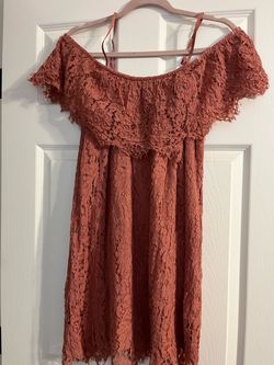 Lace Off-Shoulder Mini Dress