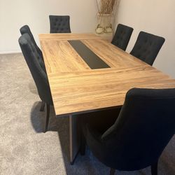 Eight Chairs Dining Table