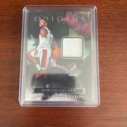 Damian Lilard Origins Jersey Card Blazers Wow !