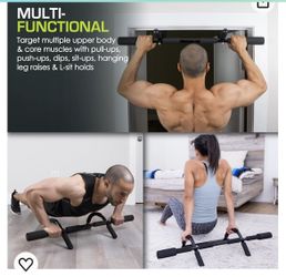 3in1 Pull Up Bar. Dips. Push Ups.