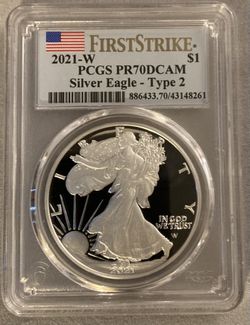 Proof 70 Silver Eagle Type 2