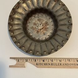 1950s Copper & Tin Hand Hammered Bowl