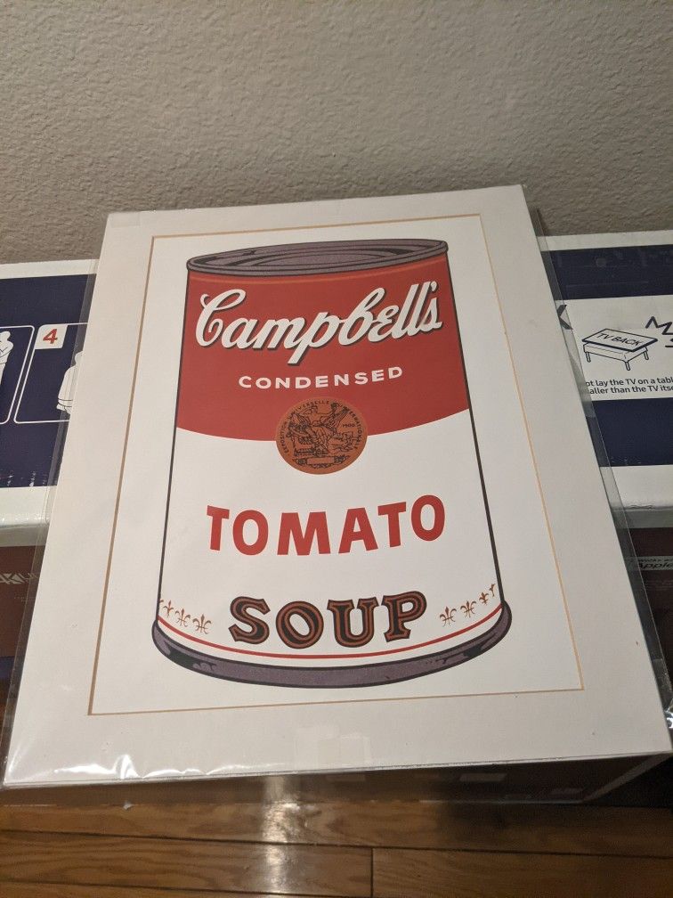 Warhol Campbell's Soup Print 12x8"