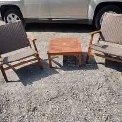 Deck Chairs And Table