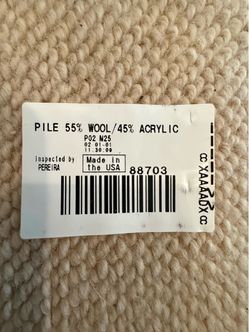 ***FREE*** Wool-Acrylic Blend Wall to Wall Loop Carpeting
