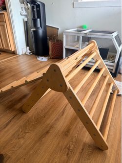 Lily & River Montessori Pikler Triangle with Two Ramps