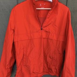 Xersion Mens Jacket Size Medium Zydeco Red Pullover Half Zip Long Sleeve Anorak