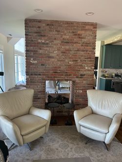 Pottery Barn Well’s leather Swivel Chair