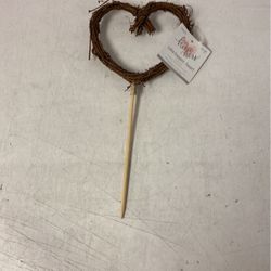 his and hers cake topper - heart, 11.5x5.75in, 1245679, open box