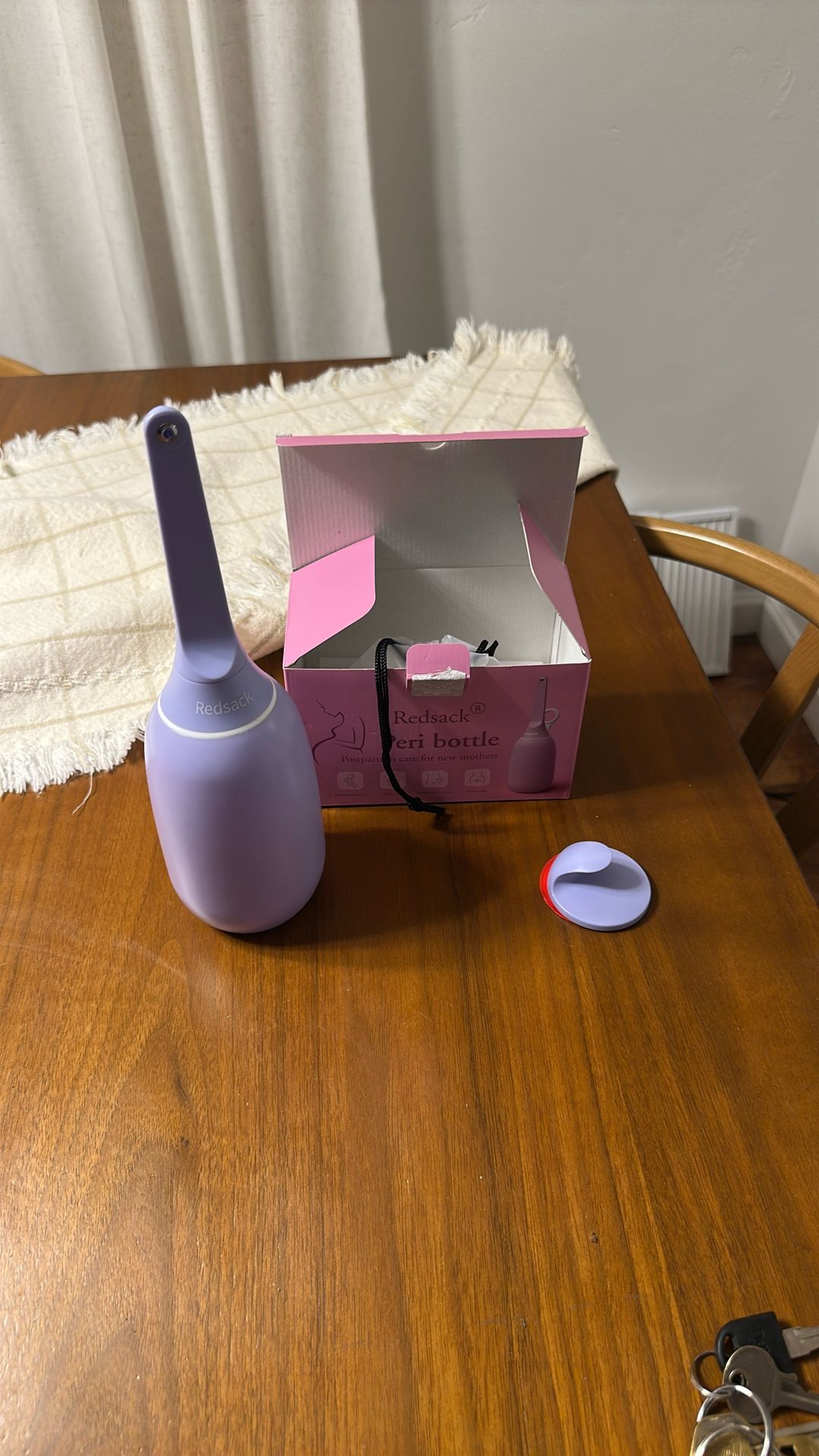 Never Used Upside Down Peri Bottle for Postpartum Care&Recovery,Personal Cleaning for Women，Fast Water Filling and No Leaking , Wall-Mounted Tidy Stor