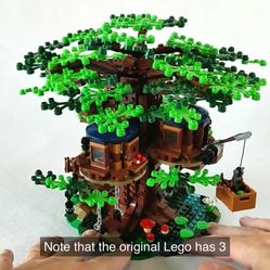 New* Building Block Treehouse Lego-like