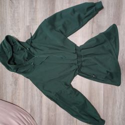 Pop Flex Game Day Dress Sweatshirt Hoody Green Size S M