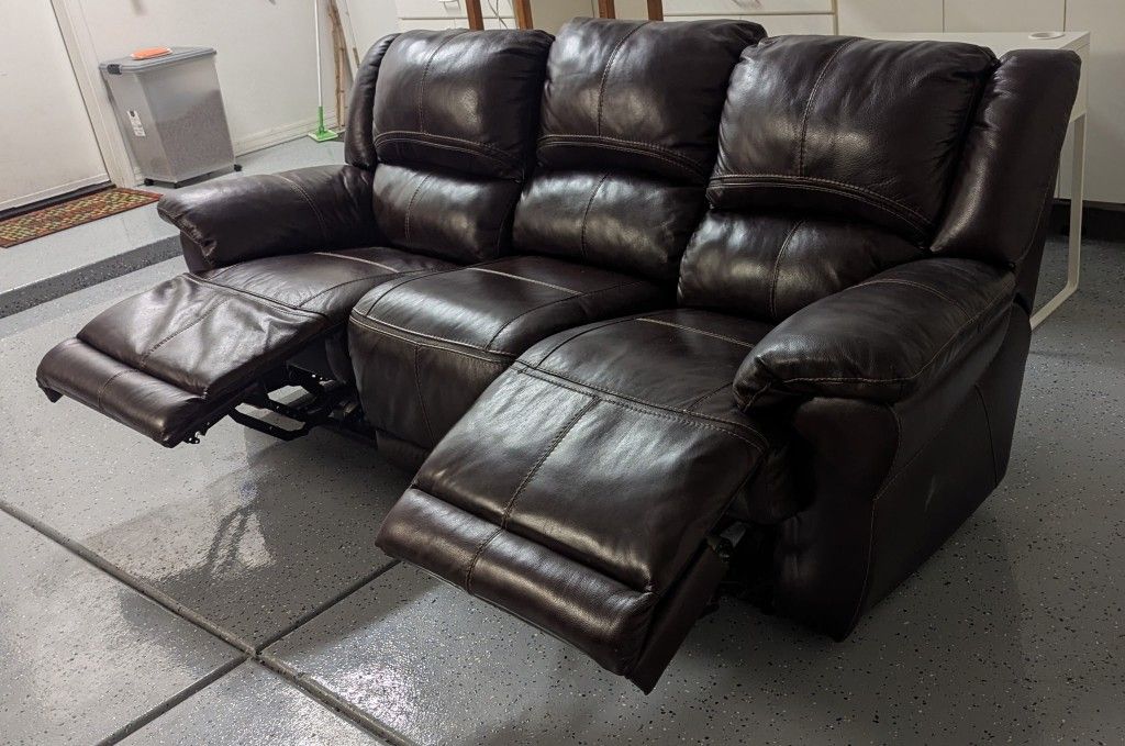 Leather Sofa Set - 3 Piece