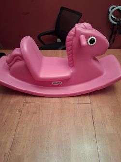 Todlers Pink Rocking Horse