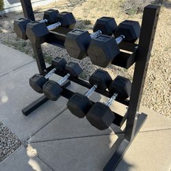 Dumbells And Rack
