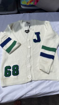 Girls lettered sweater