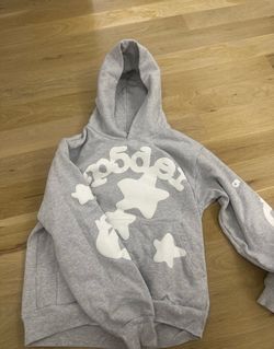 Grey Sp5der Hoodie size S