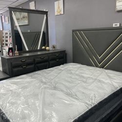 Bedroom Set Queen Super Especial A Solo $1199 😱