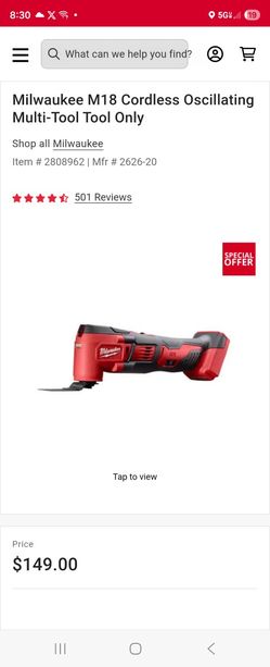 Milwaukee M18 Oscillating Tool