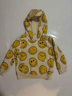 Baby Gap Smiley World Face Hoodie Toddler 3T