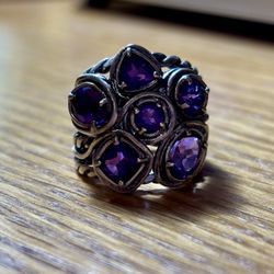Amethyst Sterling Silver Ring
