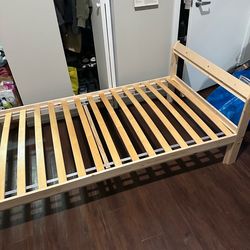 IKEA Twin bed frame with mattress