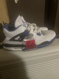 Retro fours blue and white