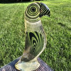 $150.00 - 1970's Kinetic Optical Art Lucite "Parrot" Sculpture!  Designer:  ABRAHAM PALATNIK/Signed - Like New Condition/Rare Find!!