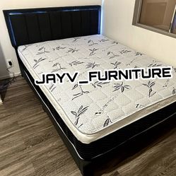 New Queen Bed Frame With Mattress 
