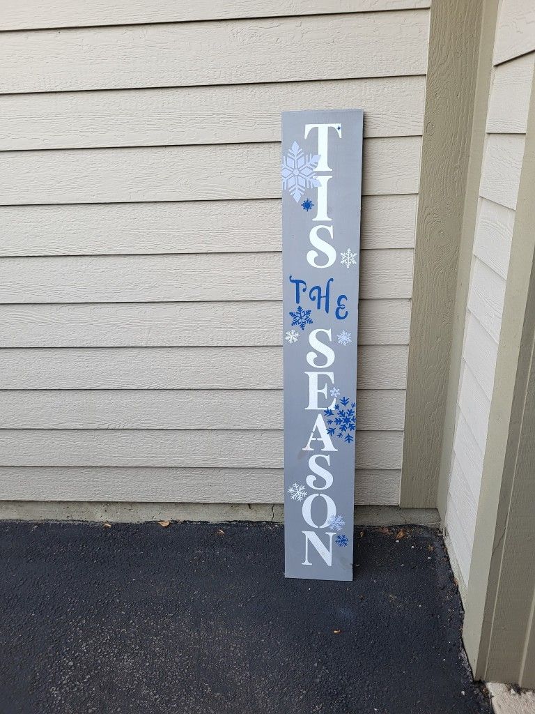5ft Tis The Season Porch Sign
