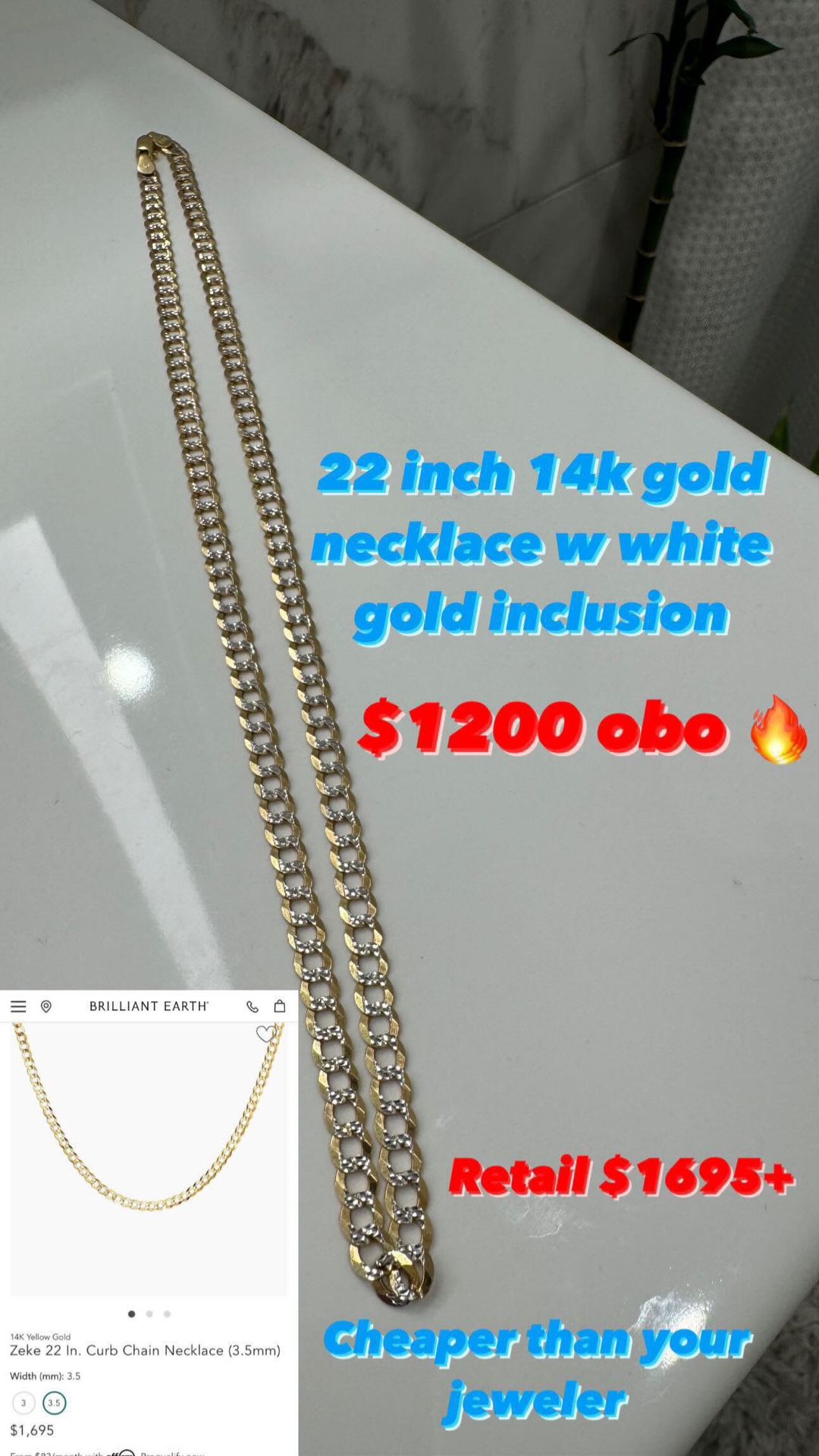 22 Inch 14k Gold Chain 