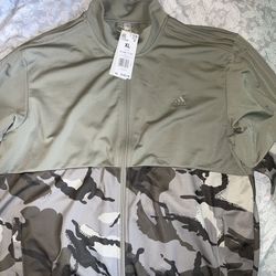 Men’s Adidas Green Camo Sweatsuit $60 OBO Size XL