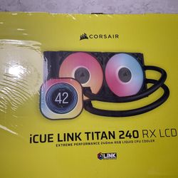 Corsair CPU Cooler AIO 240mm With LCD Screen