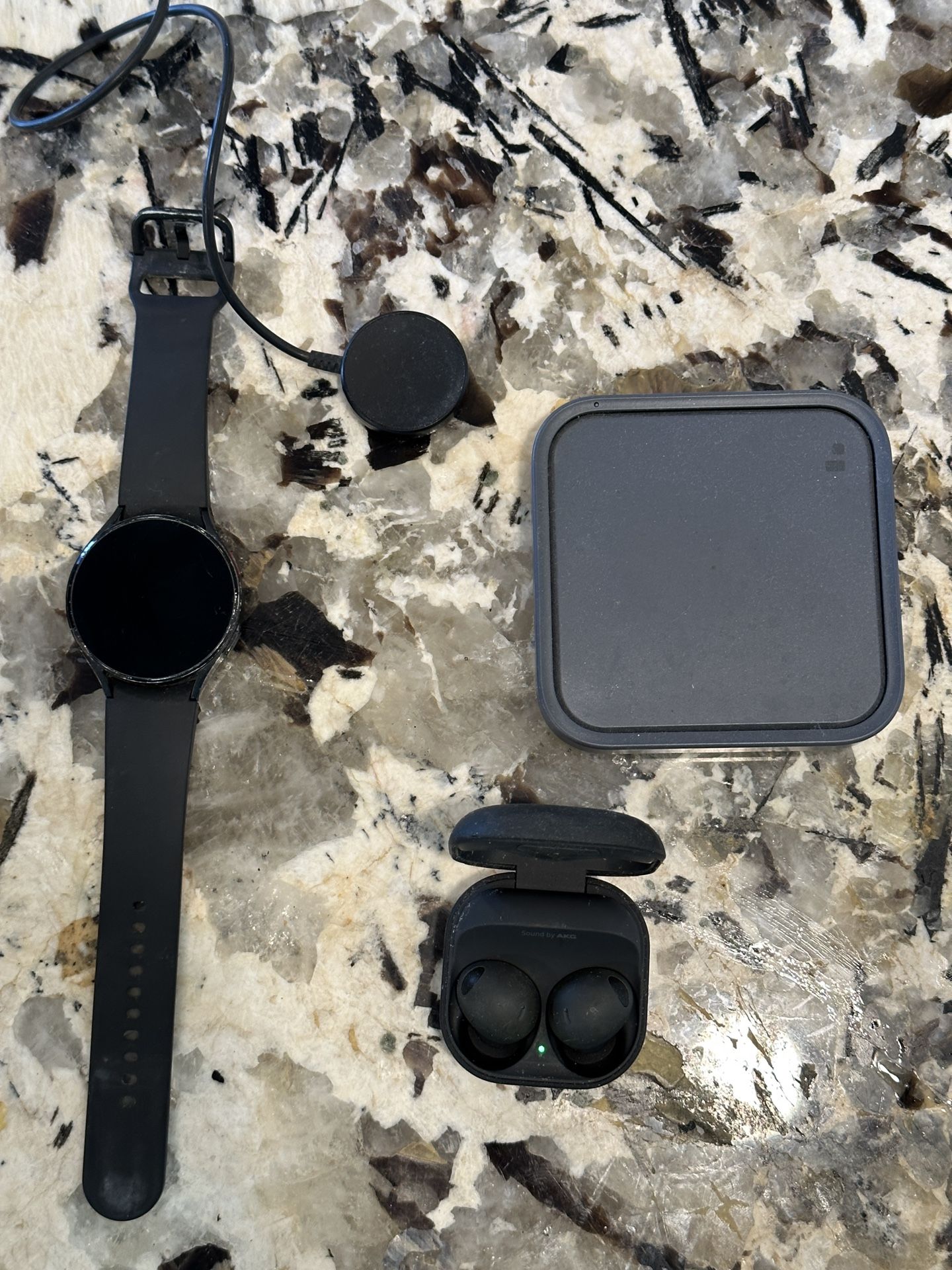 Samsung Galaxy Tech Trio: Smartwatch, Wireless Charger, & Galaxy Buds Pro 2