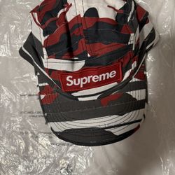 Supreme Layered Camo Camp Cap Red *NEW*