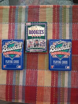 1990 and 1993 MLB Baseball Playing Cards Lot of 3